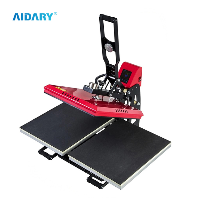 AIDARY 高效双工作台 LCD 控制器插入 T 恤底板热压机