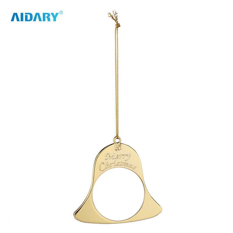 AIDARY 金色圣诞金属铃铛升华印刷