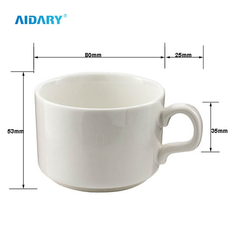 AIDARY 升华咖啡杯带盘子和勺子