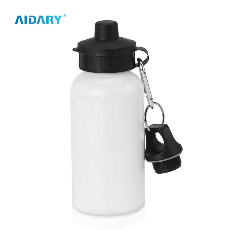 AIDARY 螺旋盖小口铝热升华水瓶带两个盖子