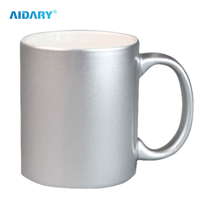 AIDARY 批发空白升华珍珠杯 11oz 光面金色珍珠杯