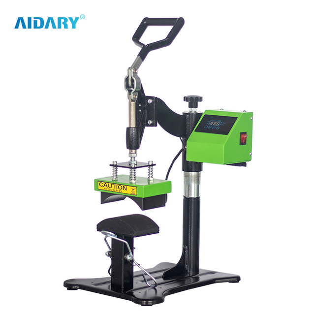 AIDARY 360° 旋转铝盖加热器高品质热升华瓶盖徽标印刷机 CP815B
